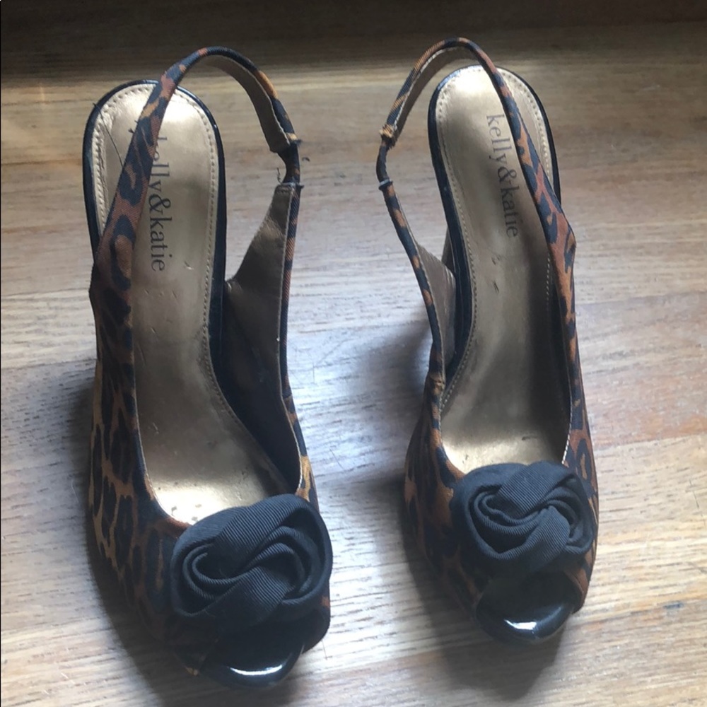 Leopard print heels